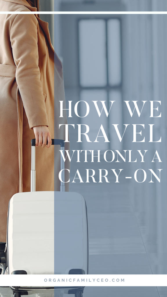 How We Travel Carry-On Only Pin